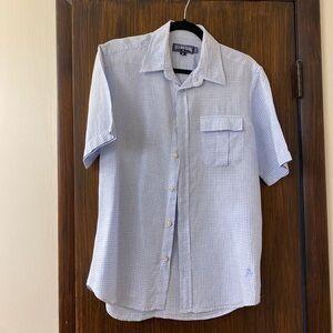 Vilebrequin
Charli Har Linen Camp Shirt Blue Gingham